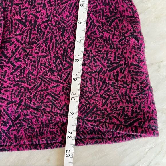 NIC+ZOE Women Size PS FUCHSIA AND BLACK Stretch Knit Blazer Cotton Blend - Picture 6 of 7